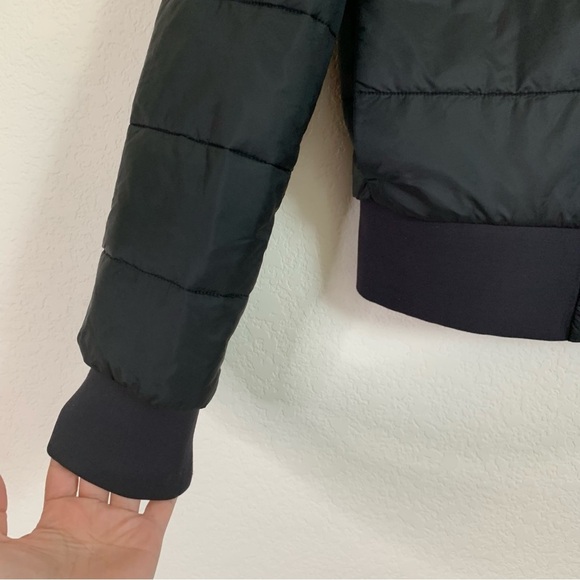 Lululemon womens black non stop full zip reversible bomber jacket 6 - Picture 6 of 14